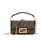 Fendi Mini Baguette Fabric Bag 8BS0171 Coffee