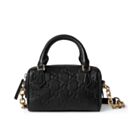 Gucci GG Emblem Super Mini Top Handle Bag 815256 Black