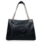 Gucci Soho Leather Tote 308982 Black