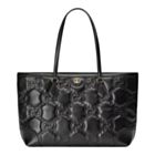 Gucci GG Matelasse Leather Medium Tote 631685 Black