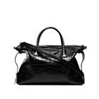 Givenchy Small Antigona Soft Bag In Crocodile Effect Leather Black