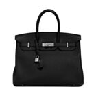 Hermes Birkin 35 Togo Leather Bag Black