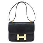 Hermes Constance Mini Lizard Skin Black