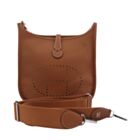 Hermes Tan Evelyne Shoulder Togo III PM Bag