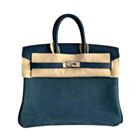 Hermes Birkin 25 Gris Caillou & Etoupe Grizzly and Swift Palladium Hardware 