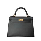 Hermes Kelly Bag 25 Epsom Leather Black