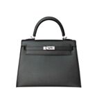 Hermes Kelly Bag 25 Epsom Leather Black