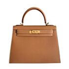 Hermes Kelly Bag 32 Epsom Leather Light Coffee