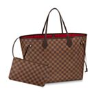 Louis Vuitton Damier Canvas Neverfull N41357 Brown