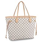 Louis Vuitton Damier Canvas Neverfull Tote N41361 White