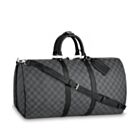 Louis Vuitton Damier Graphite Canvas Keepall N41413 Black