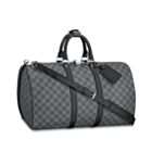 Louis Vuitton Damier Graphite Canvas Keepall N41418 Black