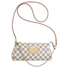 Louis Vuitton Damier Eva Clutch N55214 White