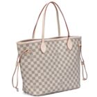 Louis Vuitton damier azur canvas neverfull MM N51107 White