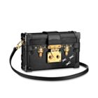 Louis Vuitton Monogram Petite Malle Tags M50013 Black