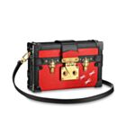 Louis Vuitton Monogram Petite Malle Tags M50013 Red