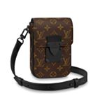 Louis Vuitton S-Lock Vertical Wearable Wallet M81522 Brown