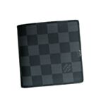 Louis Vuitton Damier Graphite Canvas Marco Wallet M62664 Black