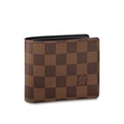 Louis Vuitton Damier Wallet N60895 Brown