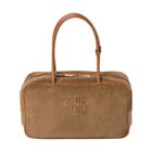 Miumiu Beau Corduroy Top-handle Bag Coffee