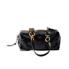 Prada Dangle Medium Leather Top-handle Bag Black