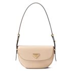 Prada Arque Leather Shoulder Bag With Flap 1BD365 