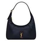 Saint Laurent Calypso Mini Hobo In Plunged Lambskin 791484 Black