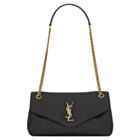 Saint Laurent Calypso Small In Plunged Lambskin Black