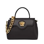 Versace La Medusa Medium Handbag Black