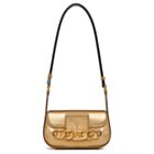 Valentino Vlogo Chain Small Laminated Nappa Shoulder Bag 