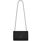 YSL Classic Medium KATE MONOGRAM SAINT LAURENT Satchel Black