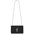 YSL Classic Medium KATE MONOGRAM SAINT LAURENT Satchel Black