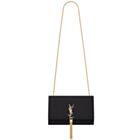 YSL Classic Medium Kate Monogram SAINT LAURENT Tassel Satchel Black