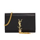 Saint Laurent Kate Monogram Ysl Small Tassel Shoulder Bag  Black