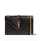 Saint Laurent Envelope Medium Bag 487206 Black