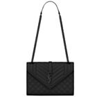 Saint Laurent Envelope Medium Bag 487206 Black