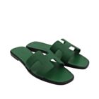 Hermes Oran Sandal Green