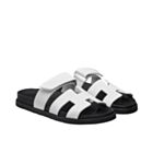 Hermes Unisex Chypre Sandal White