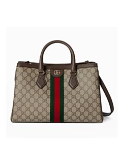 Gucci Ophidia Medium Tote Bag Dark Coffee