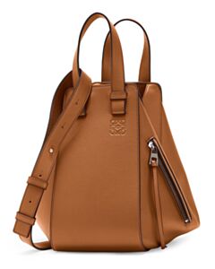 Loewe Hammock Drawstring In Classic Calfskin Coffee