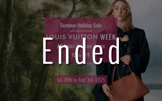 Summer holiday sale: 10% off all Louis Vuitton items