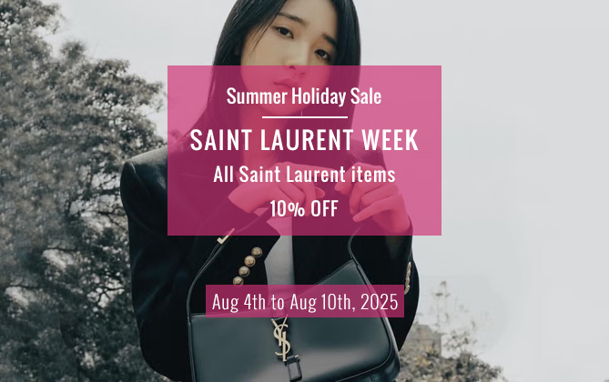 Summer holiday sale: 10% off all Saint Laurent items