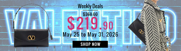 Weekly Deals, 40% off Valentino Garavani Devain Small Nappa Shoulder Bag Black
