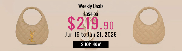 Weekly Deals, 38% off Saint Laurent Icarino In Quilted Nappa 851689 Apricot