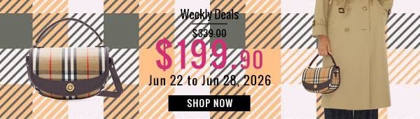 Weekly Deals, 41% off Burberry Crossbody Bag Highlands Dark Coffee