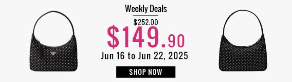 Weekly Deals, 37% off Prada Re-Edition Re-Nylon Mini Bag With Studs 1BC515 Black