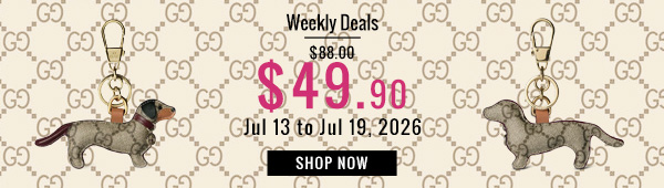 Weekly Deals, 43% off Gucci Puppy-shaped keychain 821812