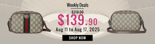 Weekly Deals, 37% off Gucci Ophidia Small Camera Bag Dark Coffee