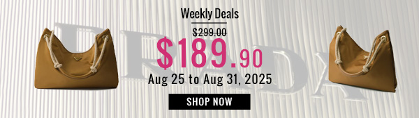 Weekly Deals, 37% off Prada Mariner large Re-Nylon Shoulder Bag 1BC244 Coffee
