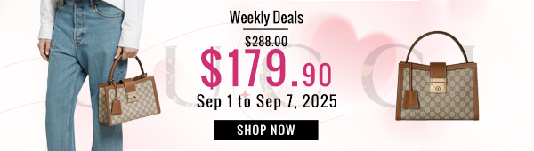 Weekly Deals, 37% off Gucci Padlock Medium Top Handle Bag 838992 Coffee